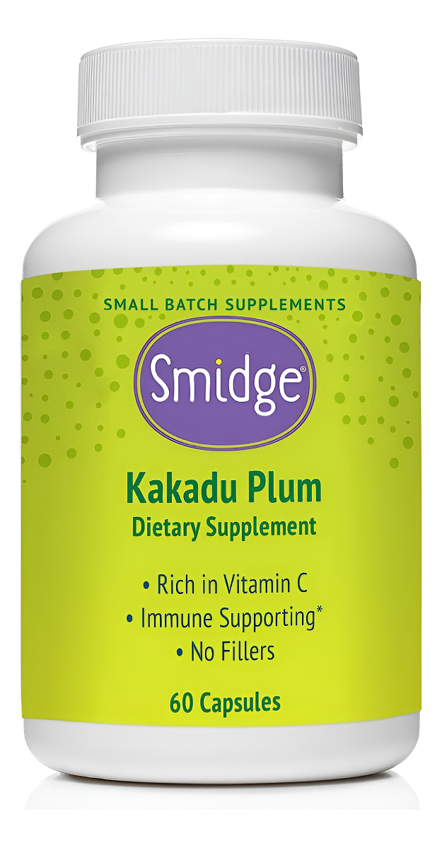 Smidge® 60 Cápsulas De Ciruela Kakadu, Vitamina C Pura Y Sin Omg