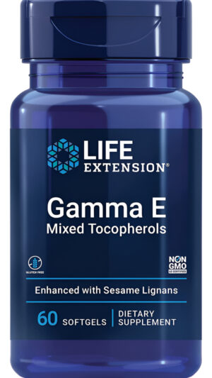 Life Extension Gamma E Mixtos Tocoferoles Y Tocotrienoles, Sin Omg, Sin Gluten, 60 Cápsulas Blandas
