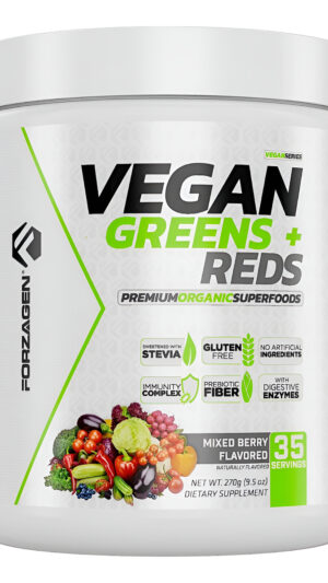 Forzagen Superalimento En Polvo Vegano De Verduras Y Rojos, Polvo Orgánico Súper Verde | Suplemento En Polvo Vegetal Pr