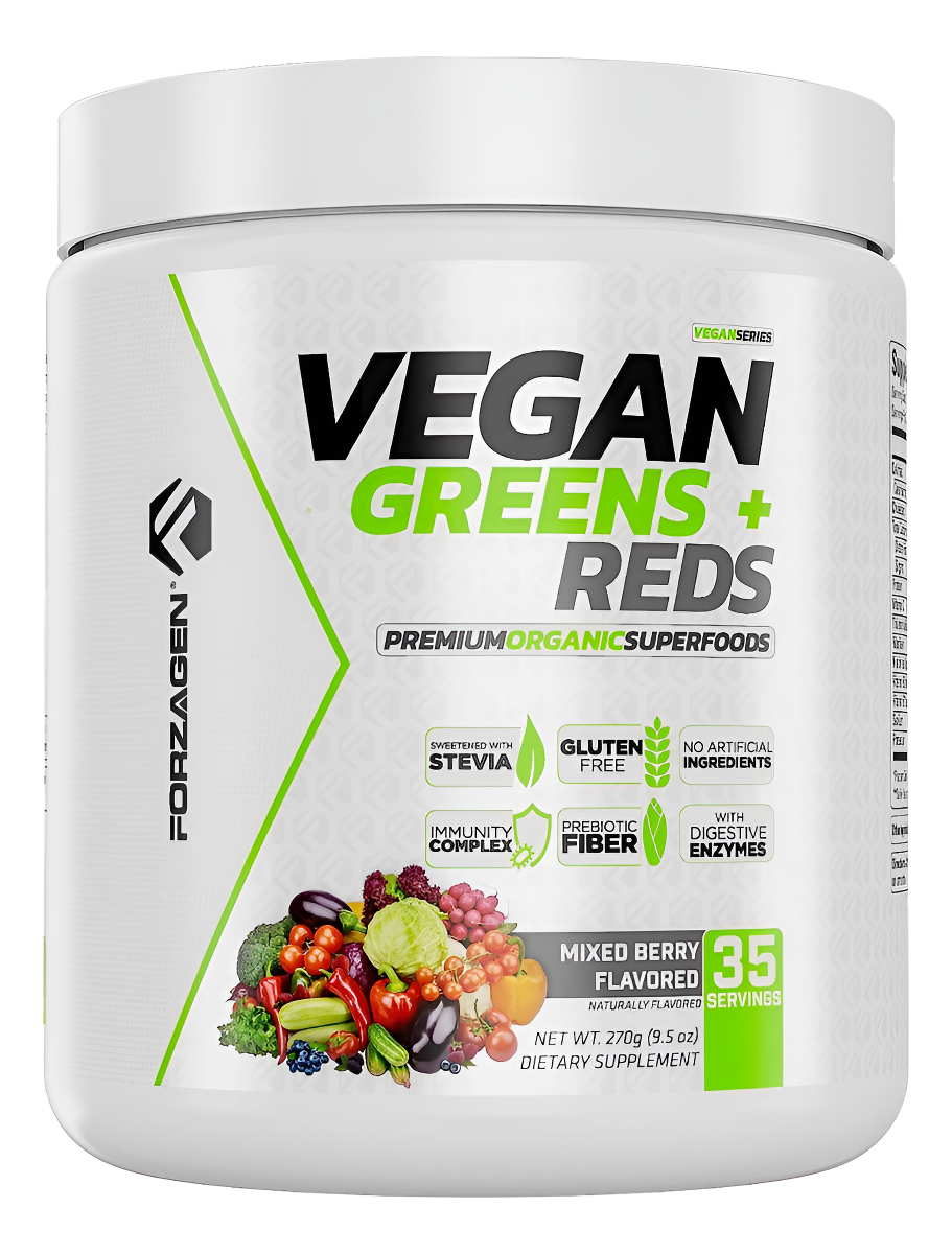 Forzagen Superalimento En Polvo Vegano De Verduras Y Rojos, Polvo Orgánico Súper Verde | Suplemento En Polvo Vegetal Pr