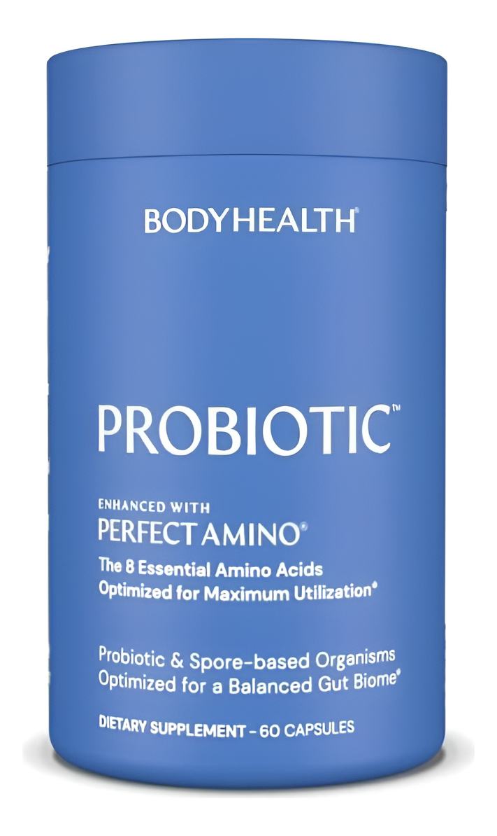 Bodyhealth Probiótico: Mejorado Con Amino Perfecto (60 Cápsulas), Probióticos De Resembrado De Alta Potencia Y Probióti