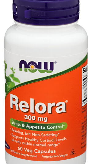 Now Foods Relora, Apoyo Para El Estrés Y Control Del Apetito, 300mg, 60 Cápsulas Veganas