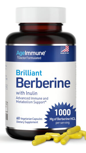 Berberina Hcl 1000mg Suplemento Complejo Con Inulina Para Una Mejor Absorción. Cada Cápsula Tiene 500mg De Berberina. S