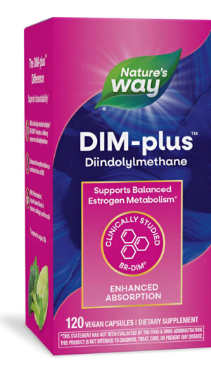 Nature's Way Dim-plus Fórmula Metabolismo De Estrógeno, 120 Cápsulas