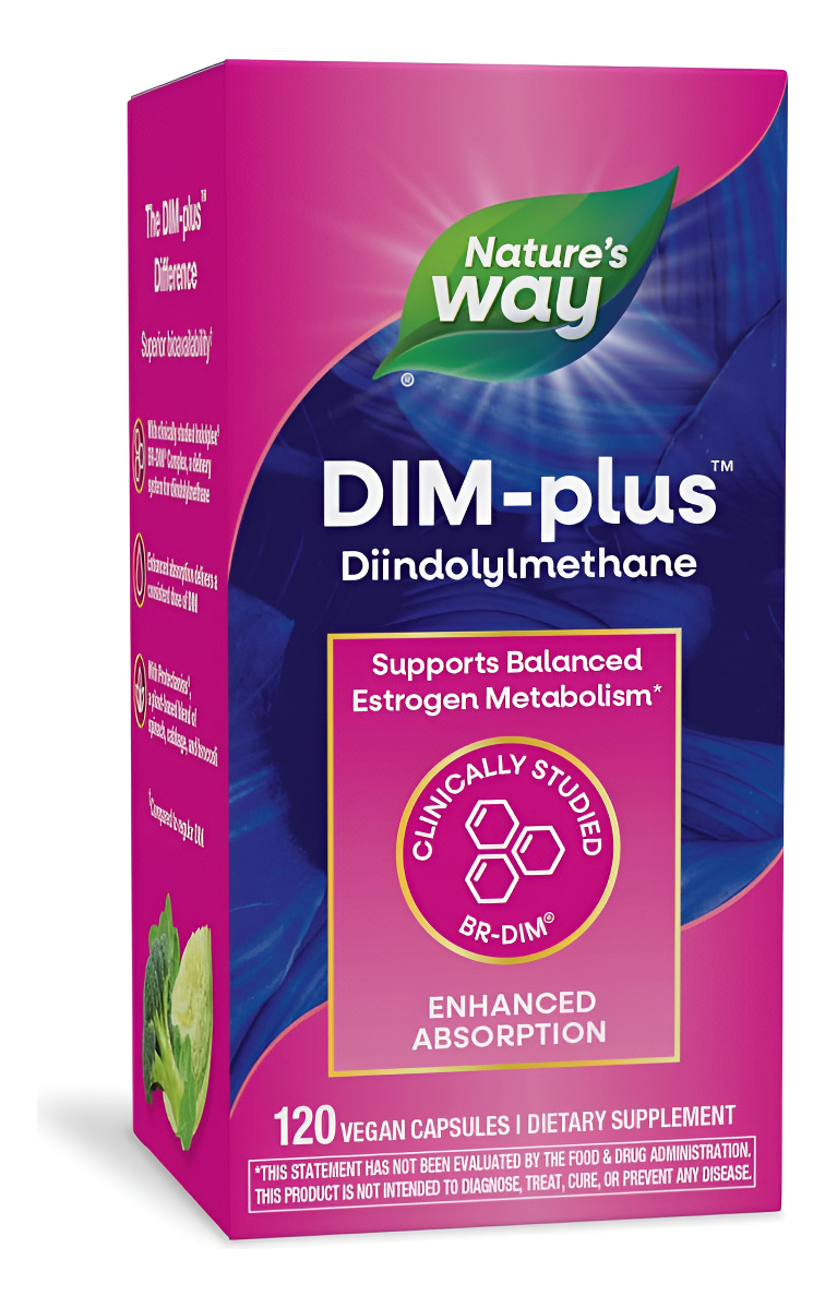 Nature's Way Dim-plus Fórmula Metabolismo De Estrógeno, 120 Cápsulas