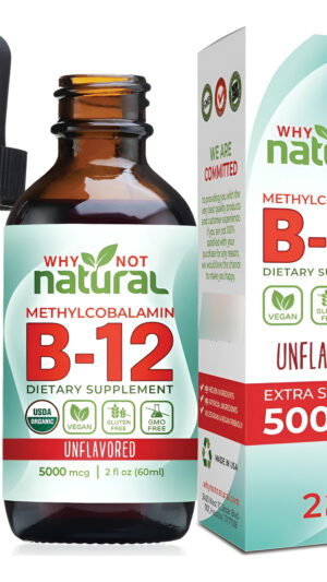 Why Not Natural Vitamina B12 Sublingual Fuerza Máxima
