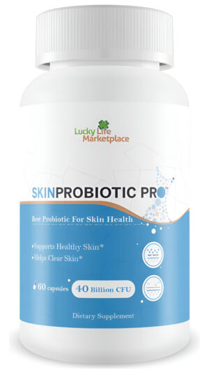 Skin Probiotic Pro - Apoya La Piel Sana De Adentro Hacia Afuera Con Un Apoyo Probiótico, 40 Billones Cfu, 60 Cápsulas
