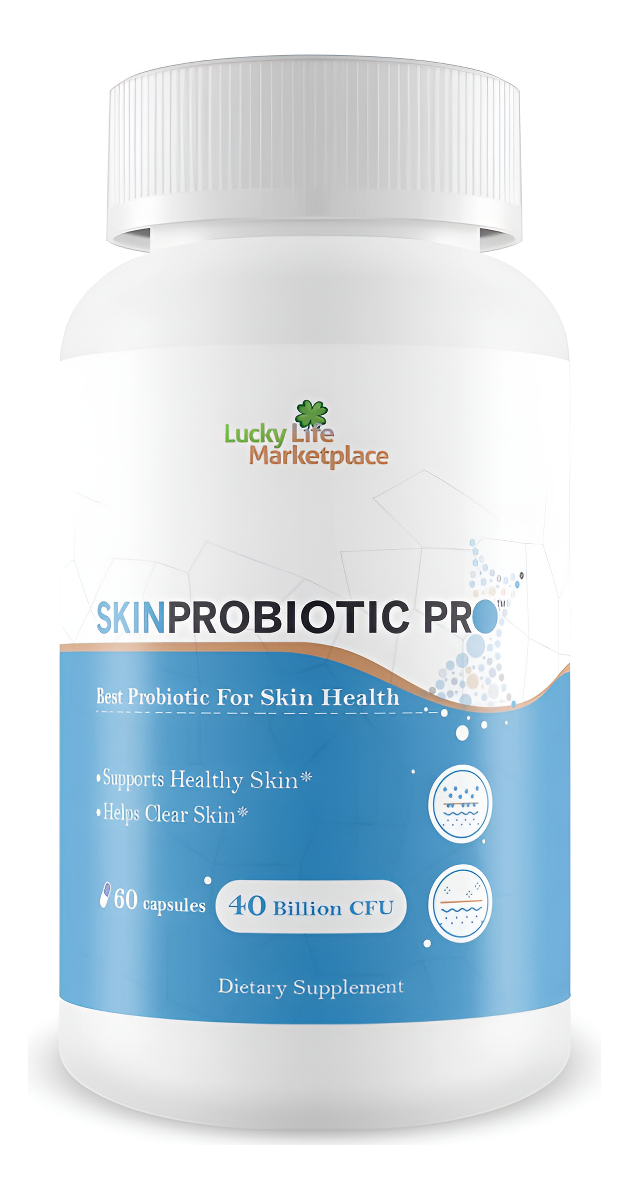Skin Probiotic Pro - Apoya La Piel Sana De Adentro Hacia Afuera Con Un Apoyo Probiótico, 40 Billones Cfu, 60 Cápsulas