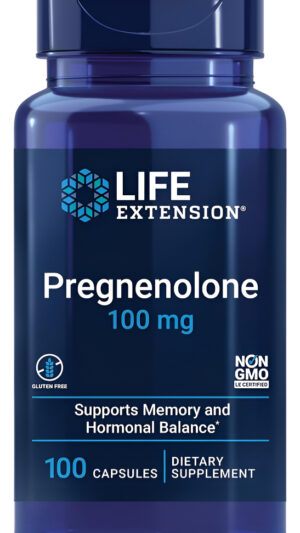 Life Extension Pregnenolona Cápsula 0.003 Onzas, 100-unidades, 737870700104, 100, 1, 1