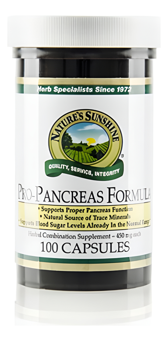 Nature's Sunshine Pro-páncreas, 100 Cápsulas, Kosher | Fórmula Herbaria Mejora La Digestión, Promueve La Inmunidad Y Ay