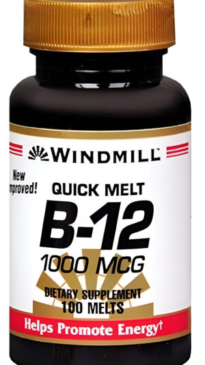 Windmill Vitamina B-12 1000 Mcg Tabletas Sublingual 100 Tabletas (paquete De 3)