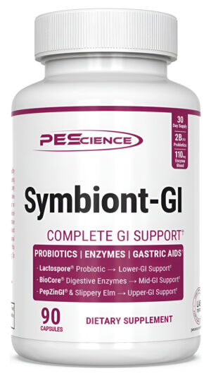 Pescience Symbiont Gi, Zinc Carnosina Y Probiótico Estable, Suplemento De Enzima Digestiva Para Mujeres Y Hombres, Sumi