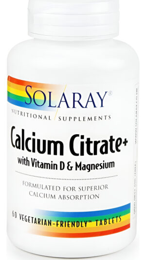 Solaray Citrato De Calcio 60 Comprimidos