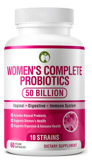 Probióticos Para Mujeres, 60 Cápsulas, 50 Mil Millones De Ufc, Mezcla De Probióticos Multicepa Formulada Científicamente, Suplementos Orgánicos Con P