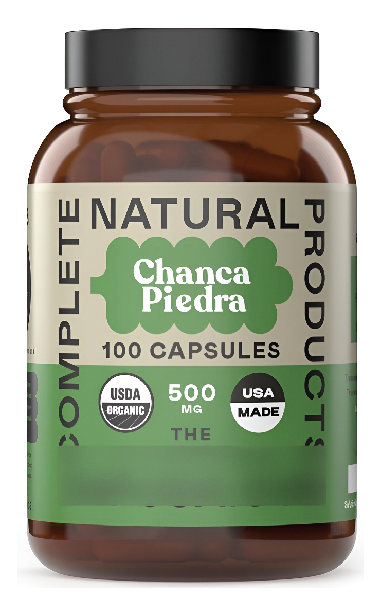 Complete Natural Products Cápsulas Orgánicas De Chanca Piedra - 500 Mg, 100 Píldoras, Extracto Puro De Rompepiedras Phy