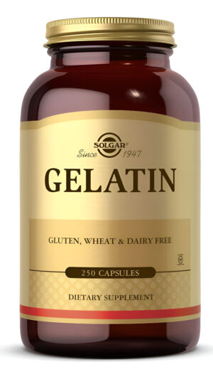 Solgar Gelatina 1680 Mg, 250 Cápsulas  Gelatina Natural  Apoya La Salud De Los Huesos, Las Articulaciones Y La Piel