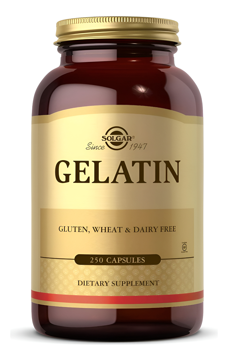 Solgar Gelatina 1680 Mg, 250 Cápsulas Gelatina Natural Apoya La Salud De Los Huesos, Las Articulaciones Y La Piel