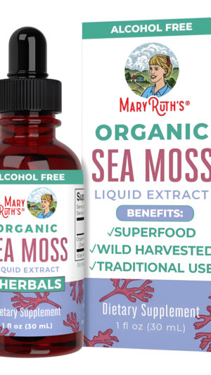 Maryruth's Usda - Gotas Líquidas Orgánicas De Musgo Marino Irlandés | Formulado Para Adultos Y Niños A Partir De 14 Años