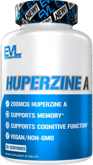 Evlution Huperzine Un Suplemento De Apoyo Cerebral Nootrópicos Suplemento Nutricional De Enfoque Y Memoria Para La Salud Cerebral - 200 Mcg De Huperz
