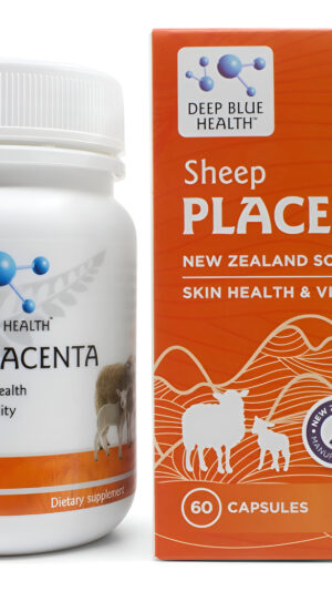 Placenta De Oveja De Nueva Zelanda Con Extracto De Semilla De Uva Y Vitamina E - 13500 Mg X 60 Cápsulas De Gel Suave