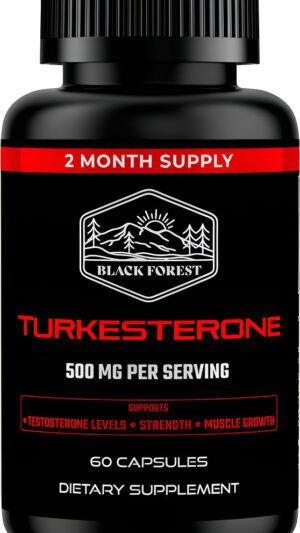 Black Forest Suplemento De Turkesterona 500mg Cápsula (pureza Máxima 95% Extracto) Suministro De 2 Meses (500 Mg De Tur