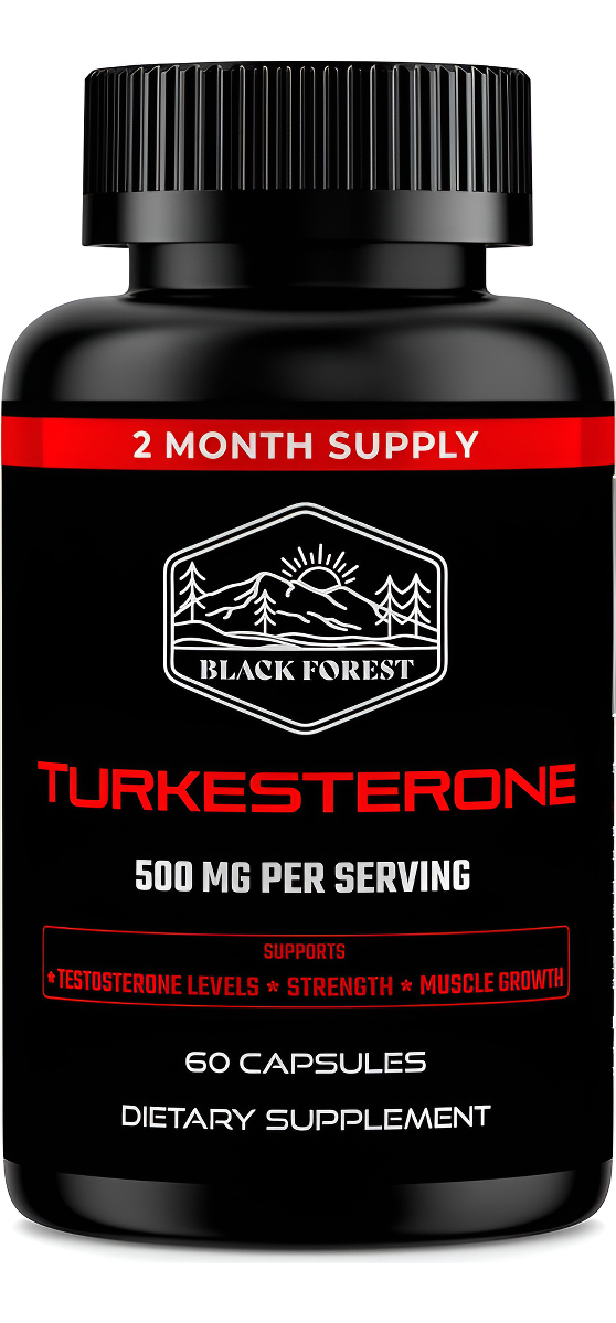 Black Forest Suplemento De Turkesterona 500mg Cápsula (pureza Máxima 95% Extracto) Suministro De 2 Meses (500 Mg De Tur