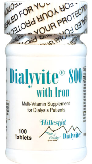 Dialyvite 800 Con Hierro - 100 Tabletas (suplemento Renal)
