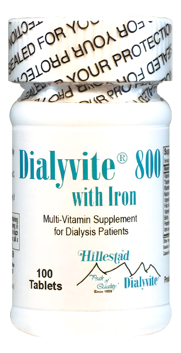 Dialyvite 800 Con Hierro - 100 Tabletas (suplemento Renal)