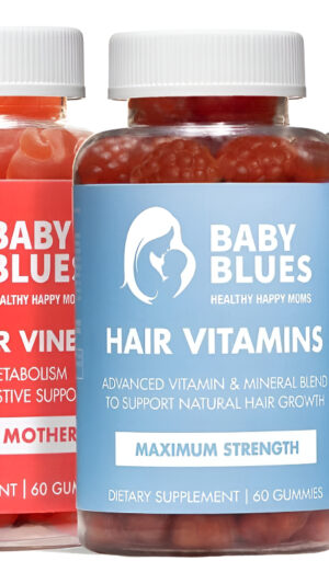 Baby Blues Paquete Posparto, Kit De 180 Gomitas Vitamínicas Para Nuevas Mamás: Cabello, Energía E Inmunidad
