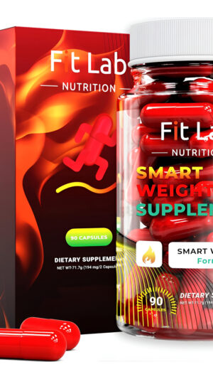 Fit Lab Nutrition Smart Weighto Supplement, 90 Cápsulas - Para Mujeres Y Hombres - Control De Peso