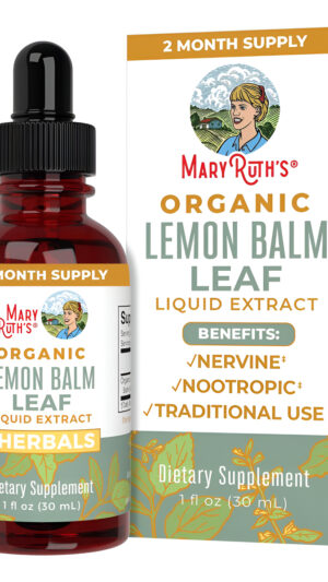 Gotas De Bálsamo De Limón De Maryruth's, Extracto Orgánico Para Apoyo Inmunológico, Vegano, Sin Omg, 1 Onza Líquida