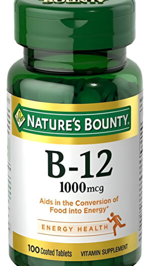 Nature's Bounty Vitamina B-12 1000 Mcg 100 Tabletas Recubiertas (paquete De 4)