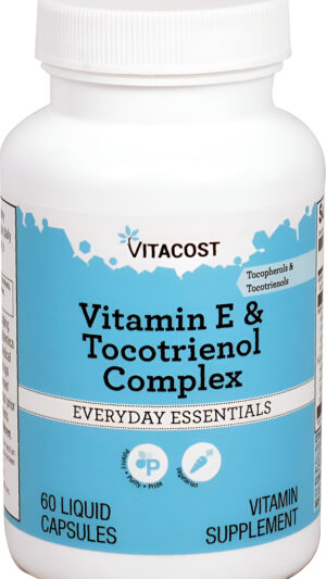 Vitacost Vitamina E & Complejo Tocotrienol - 60 Cápsulas Vegetarianas Líquidas