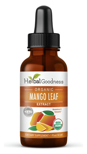 Extracto De Hoja De Mango Líquido Orgánico  Mango Africano, Mango Negro, Para Metabolismo, Intestino, Inmunidad, Biene