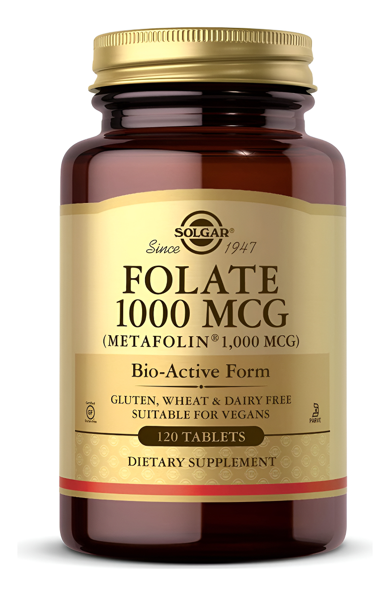 Solgar Folato 1000 Mcg, 120 Tabletas 1000 Metafolina Bioac