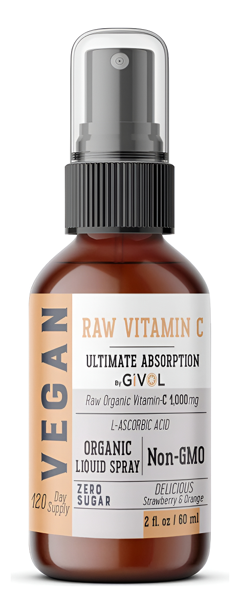 Givol Suplemento De Vitamina C En Spray De Máxima Potencia: Extracto Líquido De Absorción Diaria, 2 Oz (60 Ml)