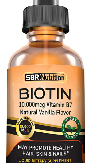Max Absorption - Gotas Líquidas De Biotina, 10000 Mcg De Biotina Por Porción, 60 Porciones