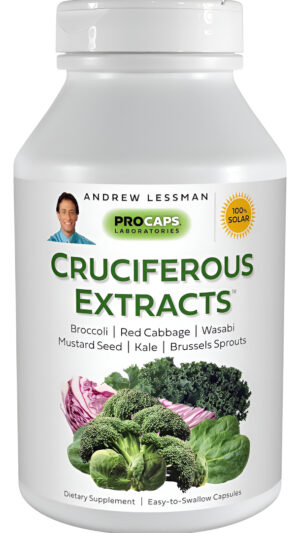 Andrew Lessman Extractos Crucíferos 180 Cápsulas: Altos Niveles De Glucosinolatos Y Sulforafano De Brócoli, Col Roja, S