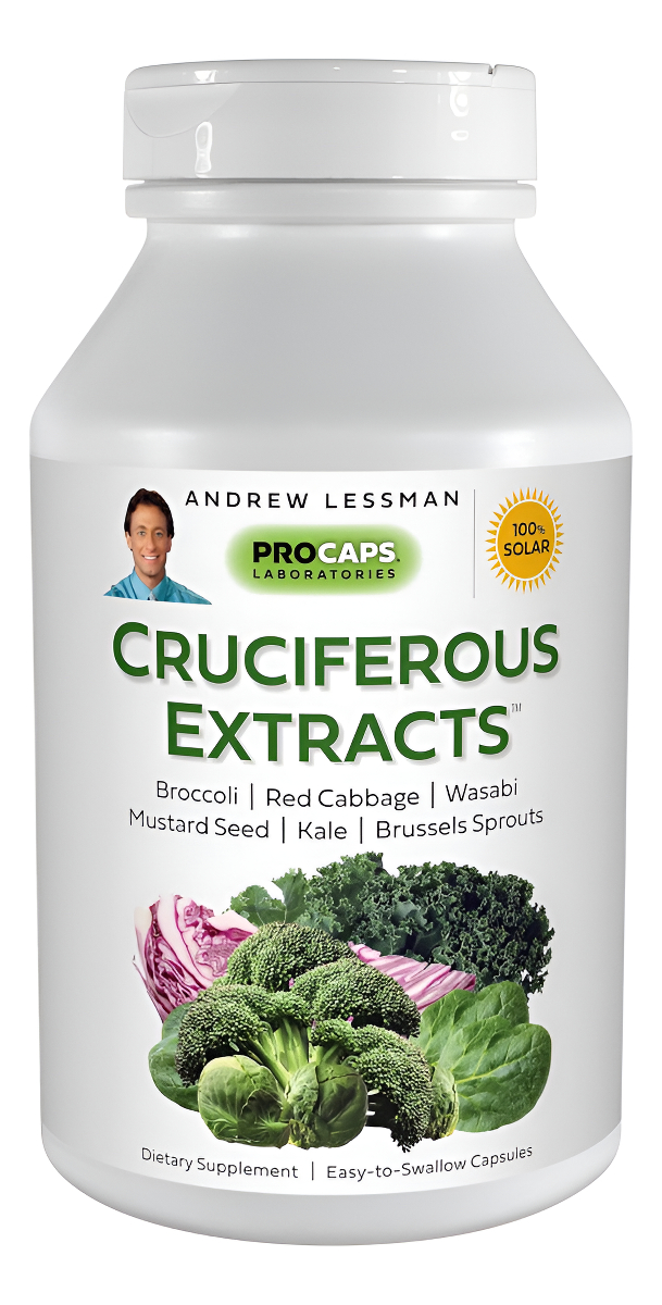 Andrew Lessman Extractos Crucíferos 180 Cápsulas: Altos Niveles De Glucosinolatos Y Sulforafano De Brócoli, Col Roja, S