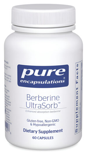 Pure Encapsulations Berberine Ultrasorb | Absorción Mejorada Berberina | 60 Cápsulas