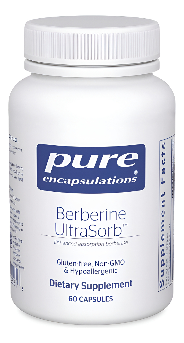 Pure Encapsulations Berberine Ultrasorb | Absorción Mejorada Berberina | 60 Cápsulas
