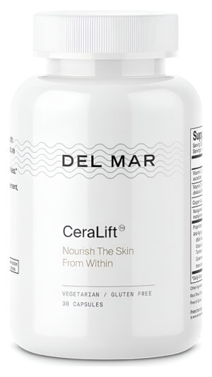 Del Mar Labs Ceralift - Suministro Para 30 Días - Formulado Por Médicos - Para Reducir La Apariencia De Líneas Finas Y