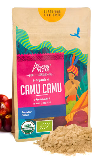 Amazon Andes Camu Camu - Polvo De Frutas (myrciaria Dubia), Rico En Vitamina C Y Ácido Ascórbico 5,02 Oz