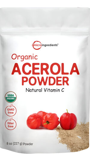 Polvo De Acerola Cherry Orgánico Natural+ Vitamina C