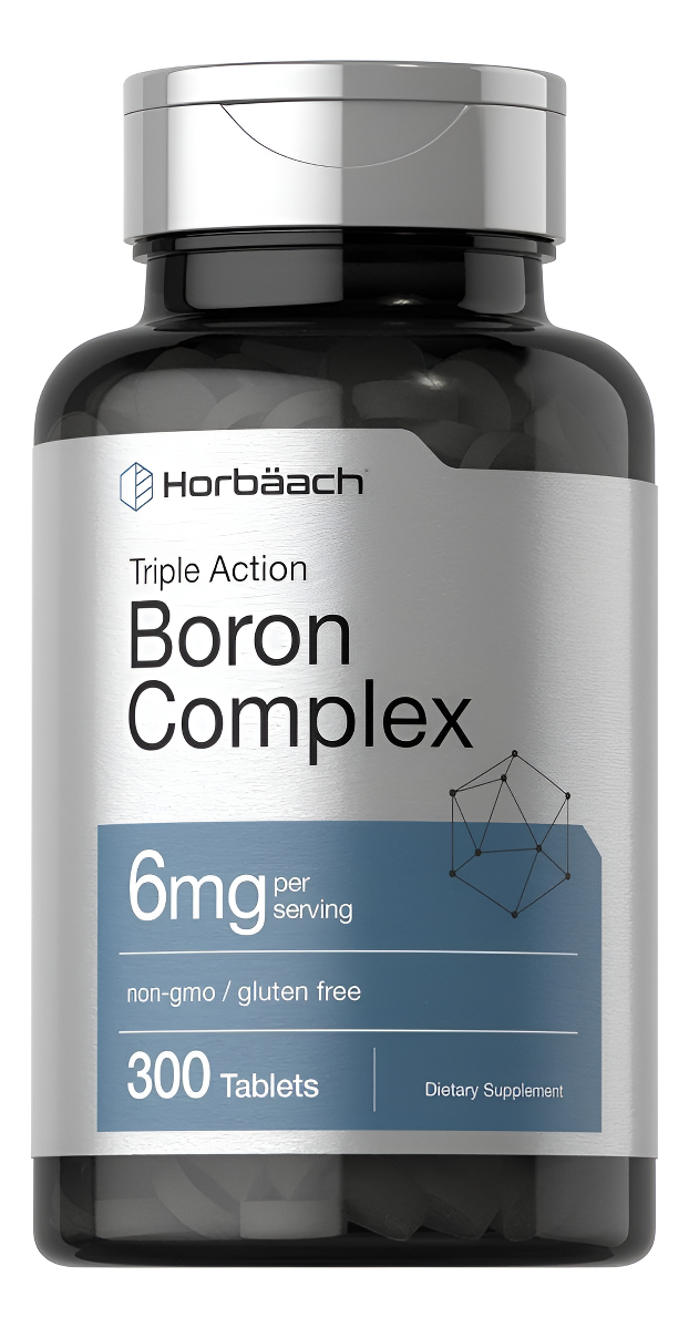 Suplemento De Triple Complejo De Boro De 6 Mg, 300 Tabletas, Vegetariano, Sin Omg Y Sin Gluten, Citrato De Boro De Triple Acción, Glicinato De Boro,
