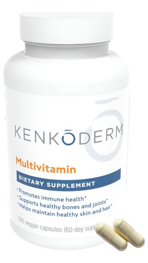 Kenkoderm Multivitamínico Para Psoriasis, Cuidado De La Piel Y Suplemento De Apoyo Inmunológico, 120 Cápsulas
