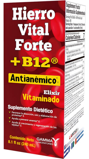 Hierro Vital Forte Elixir Antianémico Vitaminizado 8.1 Fl Oz
