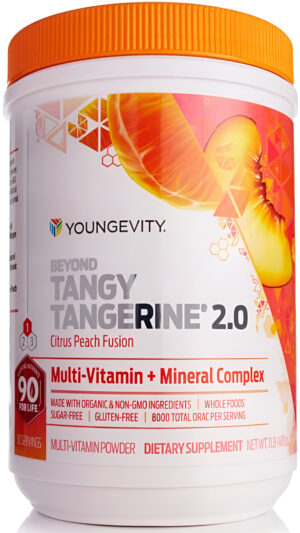 Youngevity Beyond Tangy Tangerine 2,0, Complejo Multivitamínico Y Multimineral En Polvo (1 Lb)