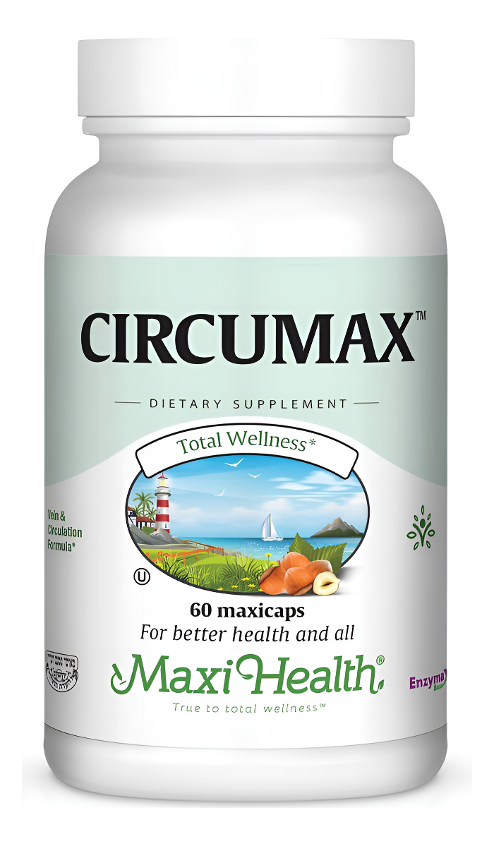Maxi Health Circumax Supplement - High Potency - Vein And Circulation Formula - 60 Capsules - Kosher