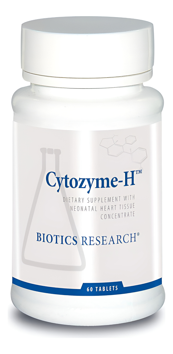 Biotics Research Cytozyme H Concentrado De Corazón Bovino, Promueve El Apoyo Cardíaco Y Muscular, 60 Tabletas